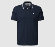 Poloshirt mit kurzer Knopfleiste