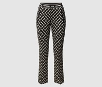 Stoffhose mit Allover-Muster Modell 'RANEE'