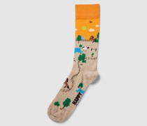 Socken mit Allover-Print Modell 'Horse'