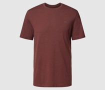 T-Shirt mit Label-Detail Modell 'BASIC'