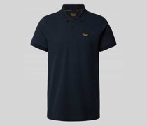 Regular Fit Poloshirt mit Label-Patch Modell 'TRACKWAY'
