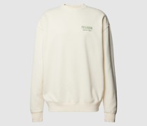 Oversized Sweatshirt mit Label-Print Modell 'Racoon'