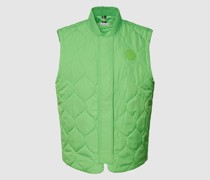 Steppweste mit Label-Patch Modell 'QUILTED BOMBER VEST'
