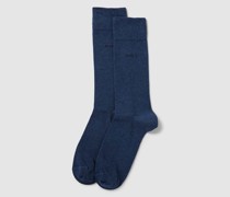 Socken mit Label-Print im 2er-Pack