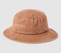 Bucket Hat mit Label-Stitching