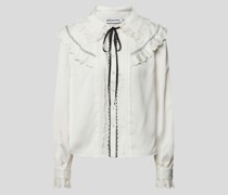 Bluse mit Bubikragen