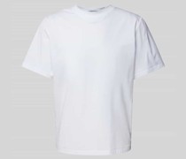 T-Shirt im unifarbenen Design Modell 'LOGRA'
