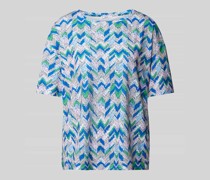 Blusenshirt mit Allover-Muster Modell 'CALLY'