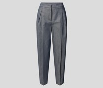 Bundfaltenhose mit hohem Bund