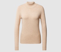 Strickpullover mit Stehkragen