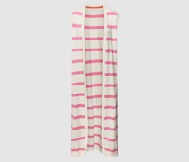 Longcardigan mit Streifenmuster