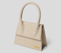 Handtasche mit Label-Applikation