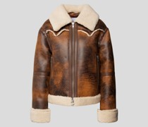Jacke in Leder-Optik