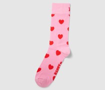Socken mit Motiv-Print Modell 'Heart'