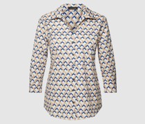 Bluse mit Allover-Muster