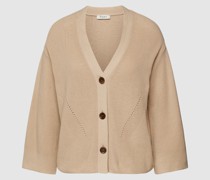 Strickjacke mit Strukturmuster