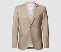 Slim Fit 2-Knopf-Sakko mit Zier-Detail
