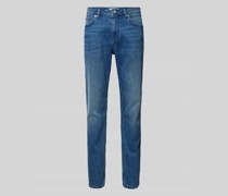 Slim Fit Jeans in unifarbenem Design Modell 'Josh'