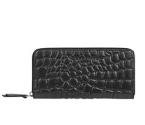 Portemonnaie aus Leder mit Label-Detail Modell 'Gigi'