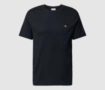 Regular Fit T-Shirt mit Label-Stitching Modell 'SHIELD'
