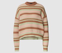 Strickpullover mit Streifenmuster Modell 'Califa'