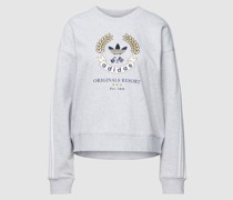 Sweatshirt mit Label-Stitching Modell 'Graphic'