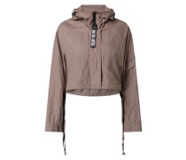 Cropped Jacke mit Kapuze