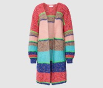 Longcardigan mit Streifenmuster