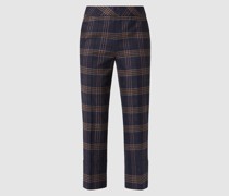 Cropped Schlupfhose mit Karomuster Modell 'Franzi'