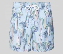 Badehose mit Allover-Muster