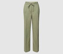 Leinenhose mit Bundfalten