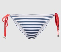 Bikini-Slip mit Streifenmuster