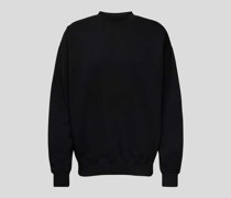 Oversized Sweatshirt mit Label-Stitching