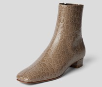 Ankle Boots in Reptil-Optik
