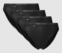 Slip mit Label-Detail im 4er-Pack