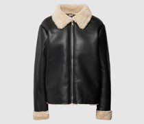 Jacke mit Kunstfellbesatz