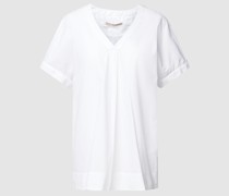 Bluse mit V-Ausschnitt