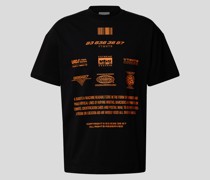 T-Shirt mit Statement- und Motiv-Print