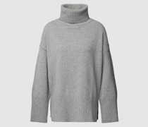 Oversized Strickpullover mit Rollkragen