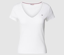 T-Shirt in Ripp-Optik