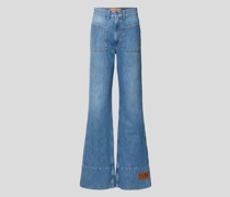 Loose Fit Jeans mit Label-Patch