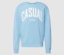 Sweatshirt mit Label-Print Modell 'Sage'