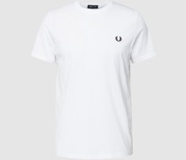 T-Shirt mit Rundhalsausschnitt und Logo-Stitching