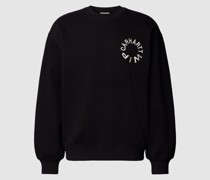 Sweatshirt mit Label-Stitching Modell 'WORK'