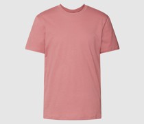 T-Shirt mit geripptem Rundhalsausschnitt Modell 'Clark-R'