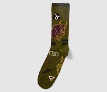 Socken mit Motiv-Prints Modell 'Taurus'