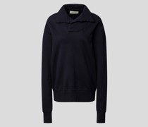 Sweatshirt mit Umlegekragen