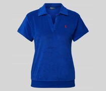 Regular Fit Poloshirt mit Logo-Stitching Modell 'TERRY'