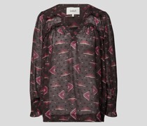 Bluse mit Allover-Muster