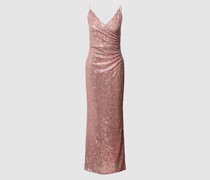 Abendkleid mit Wasserfall-Ausschnitt